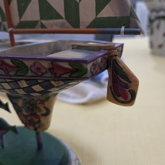 Jim Shore "THE WIND AT MY BACK" Sailboat 2012 #118735 - Picture 5 of 9